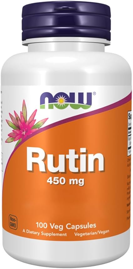 Now Foods, Rutin, 450mg, 100 Vegan Capsules, Lab-Tested, Bioflavonoid ...