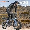 Tamobyke 1500W Moped Style Electric Bike, 30mph Ebike. 48V/15.6Ah Removable Battery/68+Miles Range,Electric Bike for Commute/Work/Tough/Snow Road.Hydraulic Brake,Steering Light. Safety Certificate. #3