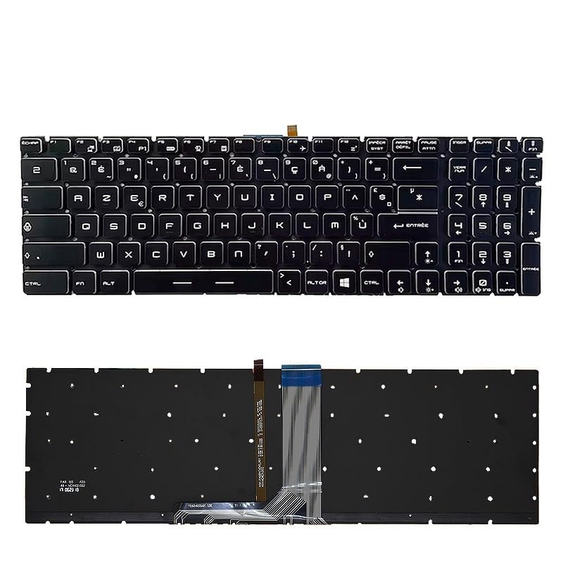 Clavier MSI MS-1795 AZERTY FR avec rétroéclairage RGB de remplacement
