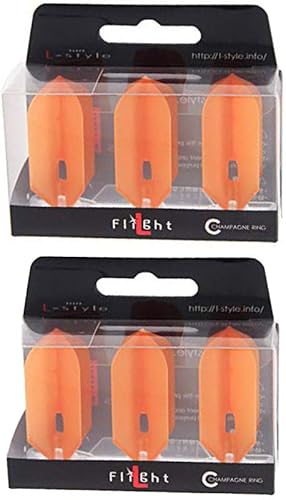 LSTYLE Dart Flights L6 PRO Slim Shape - Para dardos de punta suave y punta de acero