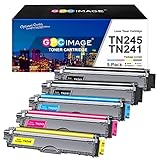 GPC Image Kompatibel Toner als Ersatz für Brother TN241 TN245 TN242 TN246 für MFC-9332CDW DCP-9022CDW HL-3142CW DCP-9020CDW HL-3140CW MFC-9142CDN HL-3152CDW(Schwarz Cyan Gelb Magenta, 5er-Pack)