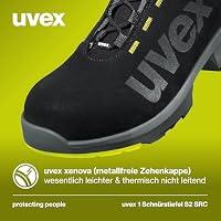 Uvex 1 Arbeitsstiefel - S2-Sicherheitsstiefel SRC ESD - Schwarz, Größe:48 – Ansicht 4
