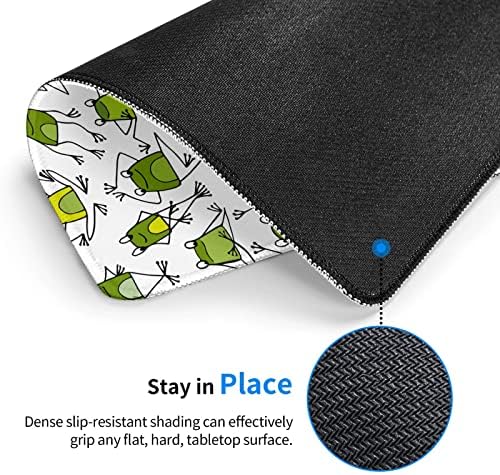 Cute Frogs in Various Poses Mouse Pads Anti-Slip Green Animal Pattern Gaming Mouse Mats for Desktop Computers Laptops Office Computers Mouse Pad 20cm x 24cm (7.9" x 9.5")