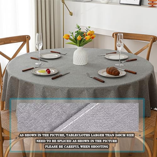 Nappe 200 cm en polyester jaune lavable pour tables de buffet et de fête