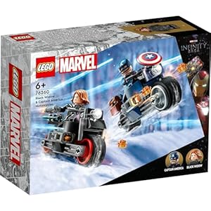 Amazon.co.jp - レゴ® スーパー・ヒーローズ ブラック・ウィドウとキャプテン・アメリカのツーリング 76260