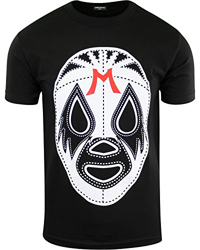 ShirtBANC Black Mil Mascaras Shirt Lucha Libre Tee Wrestling Gear