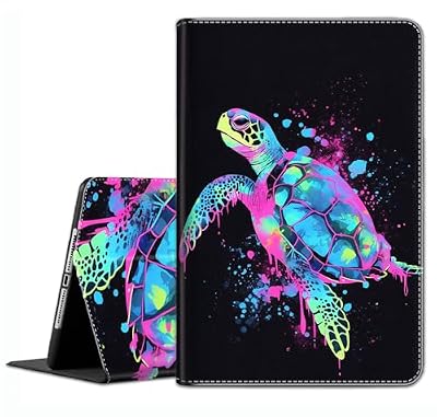 Case for Galaxy Tab A7 10.4 Inch 2022/2020 (SM-T509 T500 T503 T505 T507) - Slim Fit Standing Cover with Auto Sleep/Wake for Samsung Galaxy Tab A7 10.4 Inch，Watercolor Sea Turtle