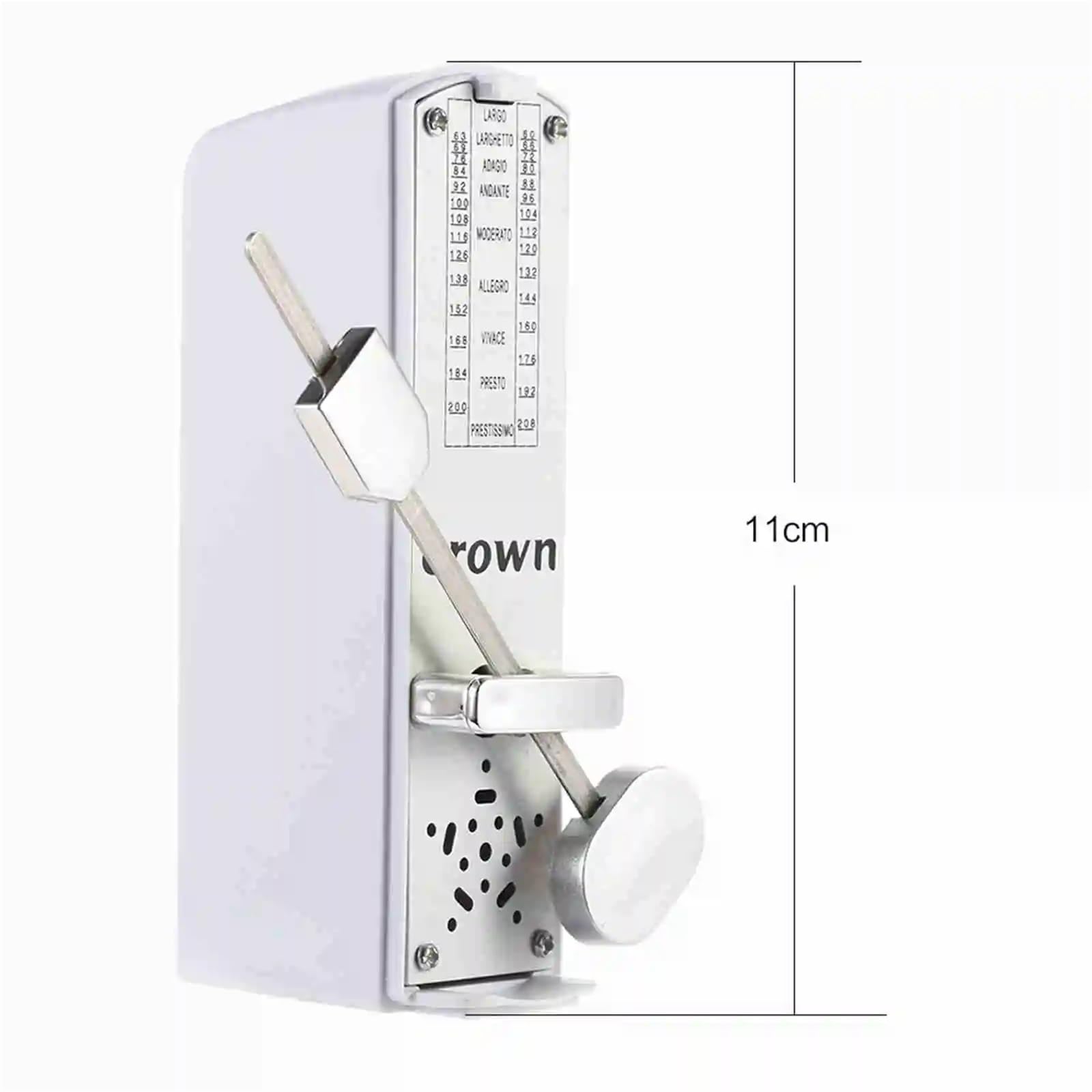 Metrónomo mecánico universal de 11 cm de altura for piano, guitarra, violín, ukelele, cítara china.(02)