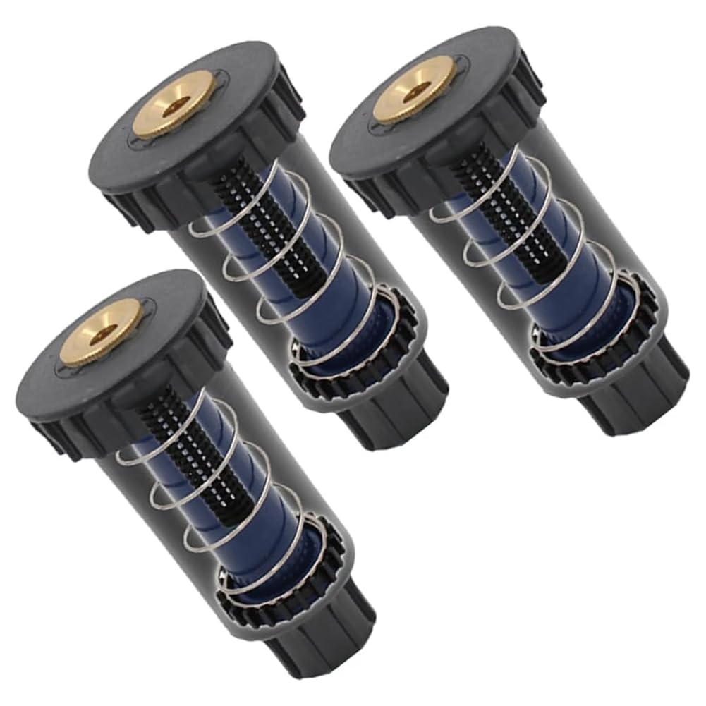 Jnchdghwa 3Pcs Garden Lawn Popup Sprinkler Farm Refraction Nozzle 360 Degree Irrigation Sprinkler for Watering and Irrigation
