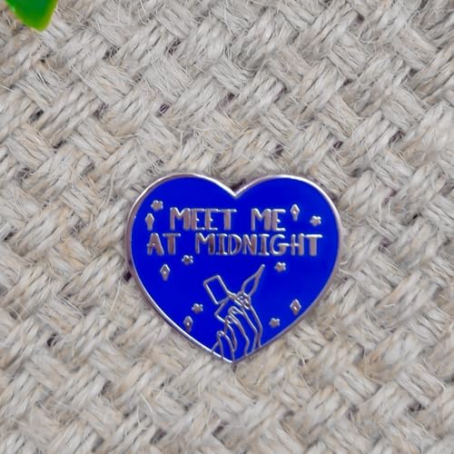 Image of Meet Me At Midnight Pin - Theme Series | Premium Enamel Pin - Statement Lapel Pin - Plated Badge for Clothing, Bags, Hats, Jackets, and Lanyards