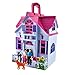 ISO TRADE Famiglia di Bambole Pieghevoli con 6 camere da Letto Famiglia di Figurine con Giocattolo per Cani Portatile 6079