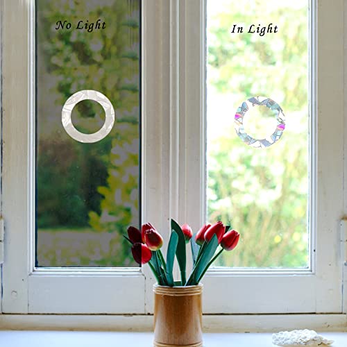 Ring And Circle Static Window Clings Anti Collision Window Decals For Bird Strikes, Glass Alert Stickers, Stop Birds Flying Into Windows, Set Of 21 #TOP1