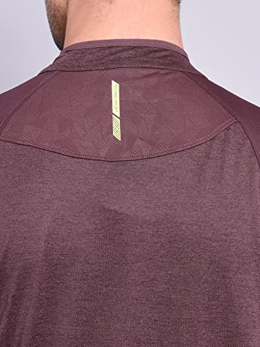 Image of TECHNOSPORT Men's Polyester Slim Fit T-Shirt