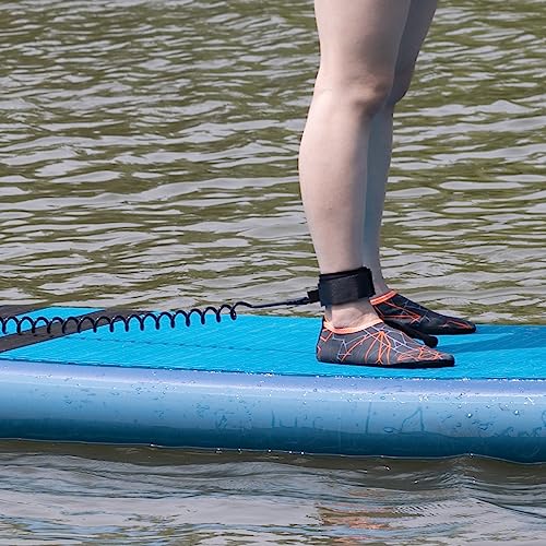Heytur HEYTUR-001 Coiled Sup Leash 10' Surfboard Leash Sup Leg Rope Strap Stand Up Paddleboard Leash thumb #4