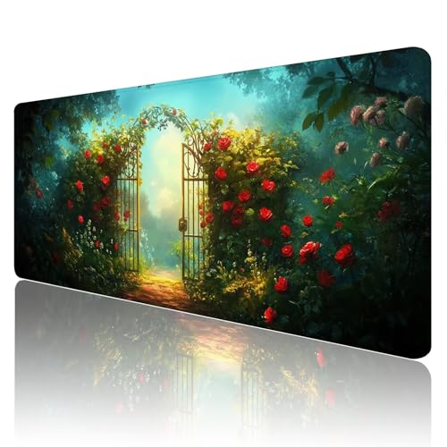 Tapis de souris gamer XXL imperméable pour éviter les glissements de clavier