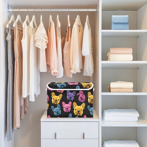 Paniers de rangement bouledogue français pour sublimer la décoration de votre chambre à coucher