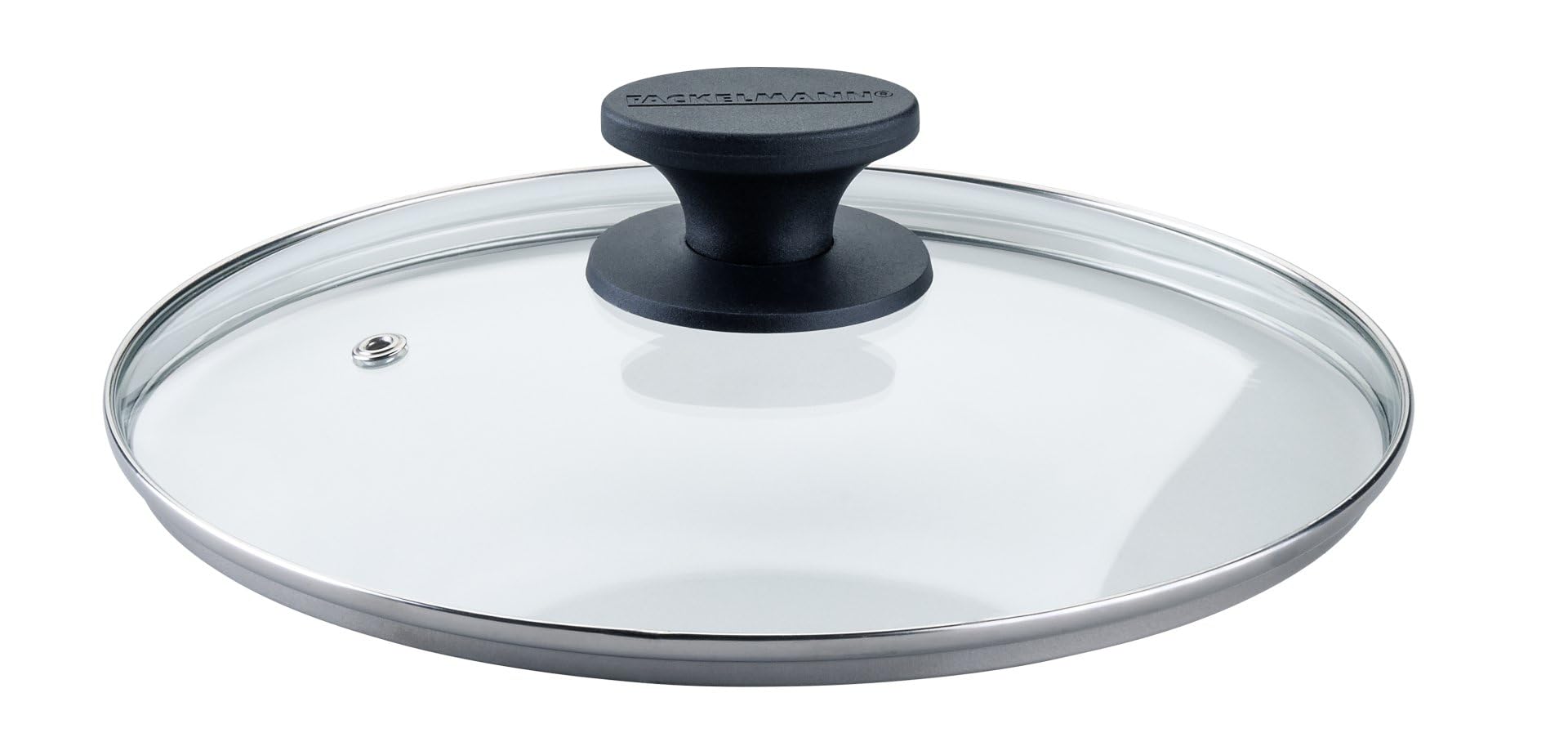 Fackelmann Pfannenglasdeckel 24cm – Hitzebeständig, Bakelit Griff, Shadow Black – Universal Pfannendeckel ideal für jeden Haushalt
