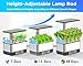 Hydroponics Growing System Indoor Garden, Smart Indoor Herb Garden with Grow Light, in Door Gardening System 8 Pods, APP & WiFi Control, Auto Timer, Quiet Pump, Stainless, Gift for Women Mom, Gray