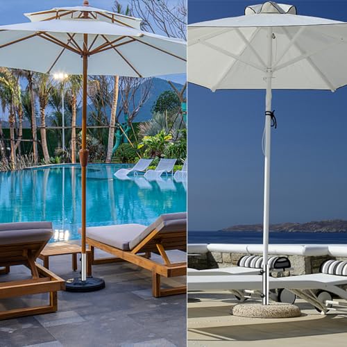 Lalafancy Wymienna Rura do Stojaka na Parasol, Uniwersalne Części Zamienne do Montażu Podstawy Słupa Parasola, Wytrzymały Uchwyt Rurkowy do Podstawy Parasola do Tarasu, Ogrodu, Podwórka oraz Balkonu
