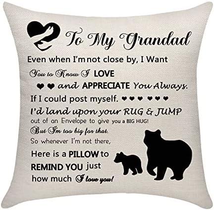 Nanny Gifts from Granddaughter Grandson Nanny Grandma Grandmother Thow Pillow Cover Cushion Case Cushion Cover Birthday Gifts (nanny)
