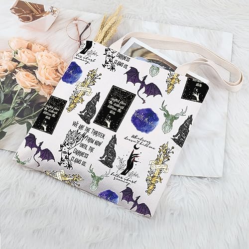 TIIMG Adult Fantasy Novel Inspired Handbag Tote Bag Reading Gift for Fans3