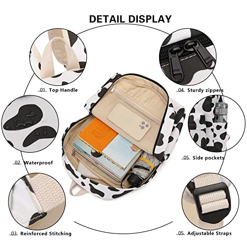 Pawsky Mochila escolar para meninas adolescentes, mochila casual resistente à água para laptop mochi