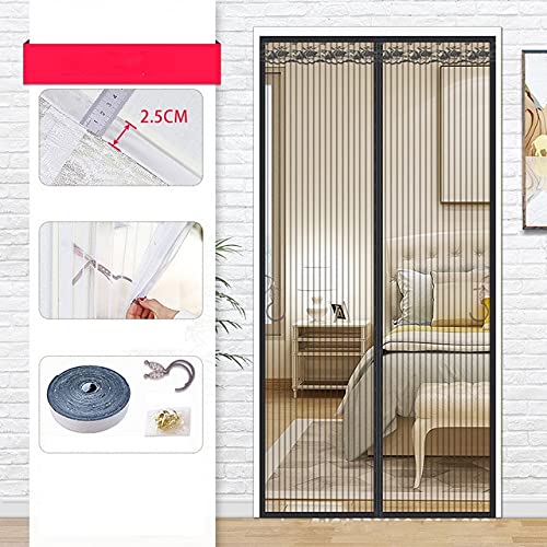 Moustiquaire magnétique 100x210 cm anti-moustique rideau porte