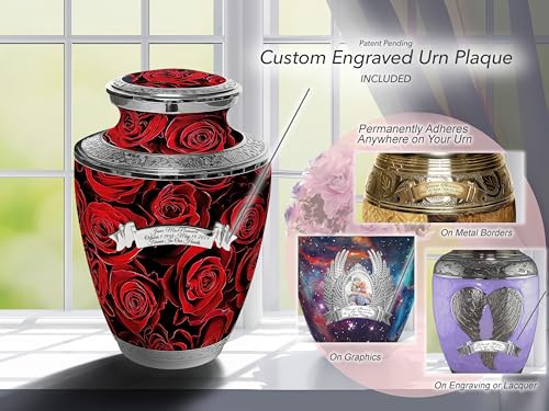 Image of Rose Cremation Urns for Human Ashes Adult Female Decorative Urns for Ashes