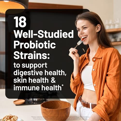 Image of NatureWise Max Probiotics for Women & Men - 30 Billion CFU 18 Strains With Prebiotics - For Gut & Digestive Health - Delayed-Release Capsules, Gluten Free - 60 Capsules[2-Month Supply]