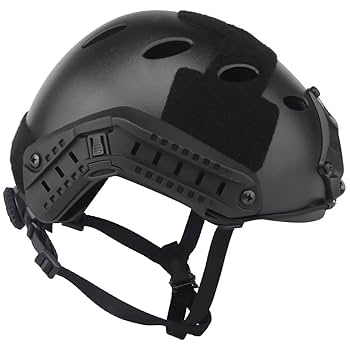 FAST HELMET ブラック マイク付き Amazon.com : MH Tactical Airsoft Fast Helmet Combinedwith
