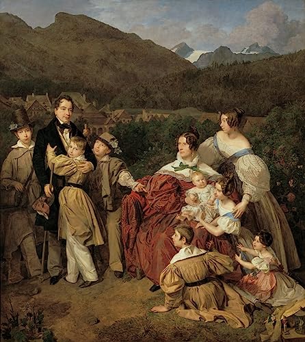Impression d'affiches Ferdinand Georg Waldmuller - Toile Dr Josef August Eltz 60x90cm