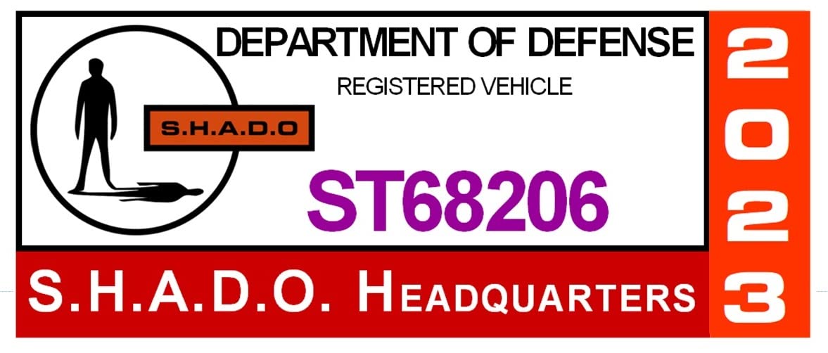 Starbase 79 S.H.A.D.O. Parking Decal UFO Television Show - Gerry Anderson