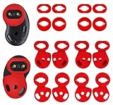 [ 8 Pairs ] Galaxy Buds Live Ear Tips Wing Tips, Non-Slip Anti-Slip Sound Leakproof Silicone Earbuds Replacement Cover Accessories Compatible with Samsung Galaxy Buds Live Red S/L