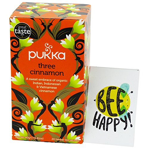 PUKKA - Tisana con 3 Tipos de Canela - Sabor Exótico y Intenso - con Canela del Vietnam, Indonesia y India - Organico y Fairtrade - 20 Filtros Vegetal