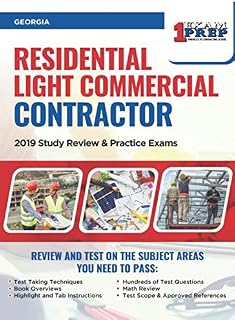 Georgia Residential Light Commercial Contractor: 2019 Study Review & Practice Exams
