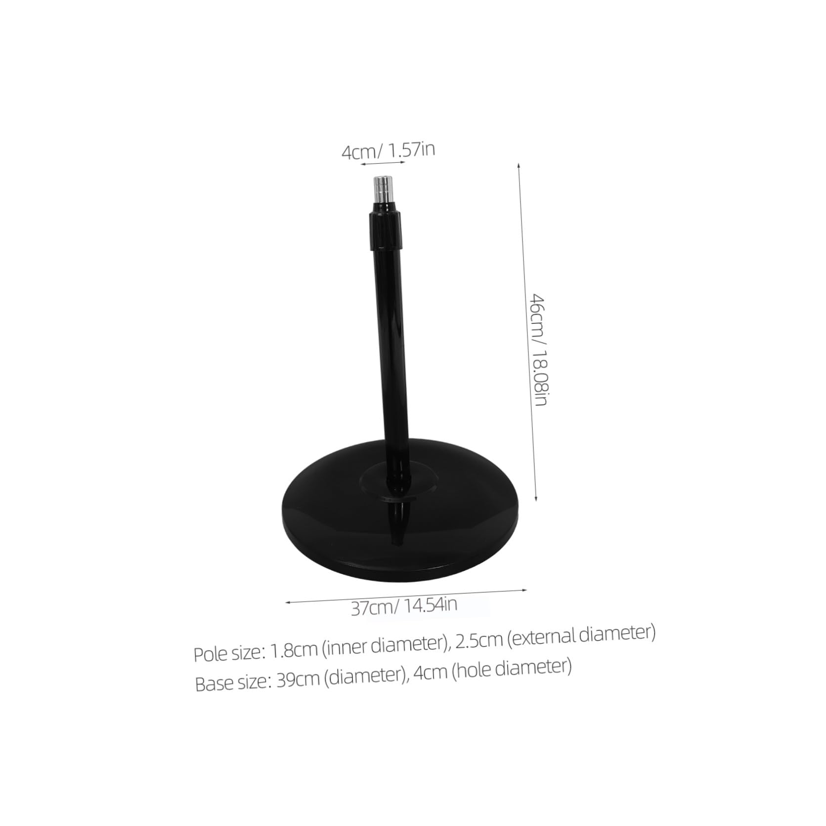 ABOOFAN Varilla de Soporte para Ventilador de Base de Chasis Resistente Accesorios para Ventilador Eléctrico Uso Salas de Estar Varilla Ajustable y Pedestal de Repuesto