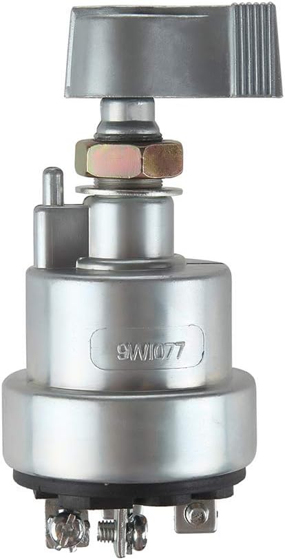 7N4160 9W1077 New Master Power Key Disconnect Ignition Switch 4 Terminal with two Keys Made To Fit (CAT) Caterpillar Excavators, Dump Trucks, and Other Heavy Equipment