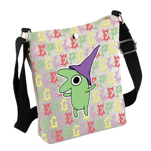 MNIGIU Funny Smiling-F Gift Glep Crossbody Bag Smiling-F Lover Gift Smiling-F Merchandise For Glep Fans (G-Green Bag)