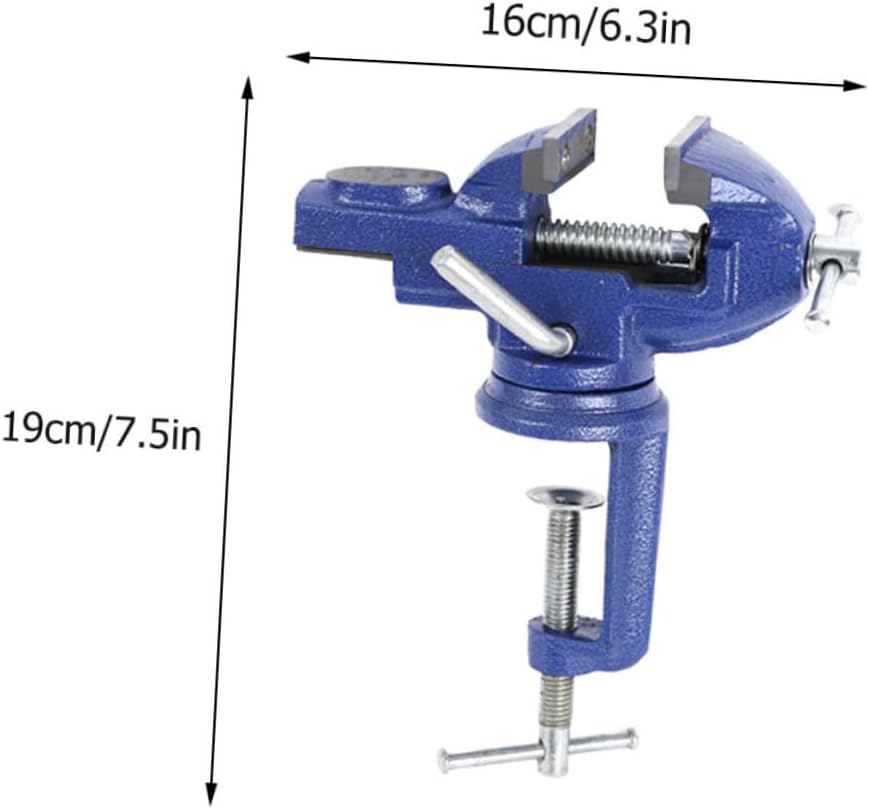 1pc Swivel Table Vise Clamp Compact Fixed Repair Tool for Light Metalworking for Hobbyists Jewelry Making Model Building and Projects
