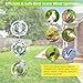 Bird Deterrents for Outside:Reflective Bird Scare Devices,3D Extra Sparkly Owl Wind Spinner Birds Scare Discs Set to Keep Pigeon and Woodpecker Away from Garden or Yard
