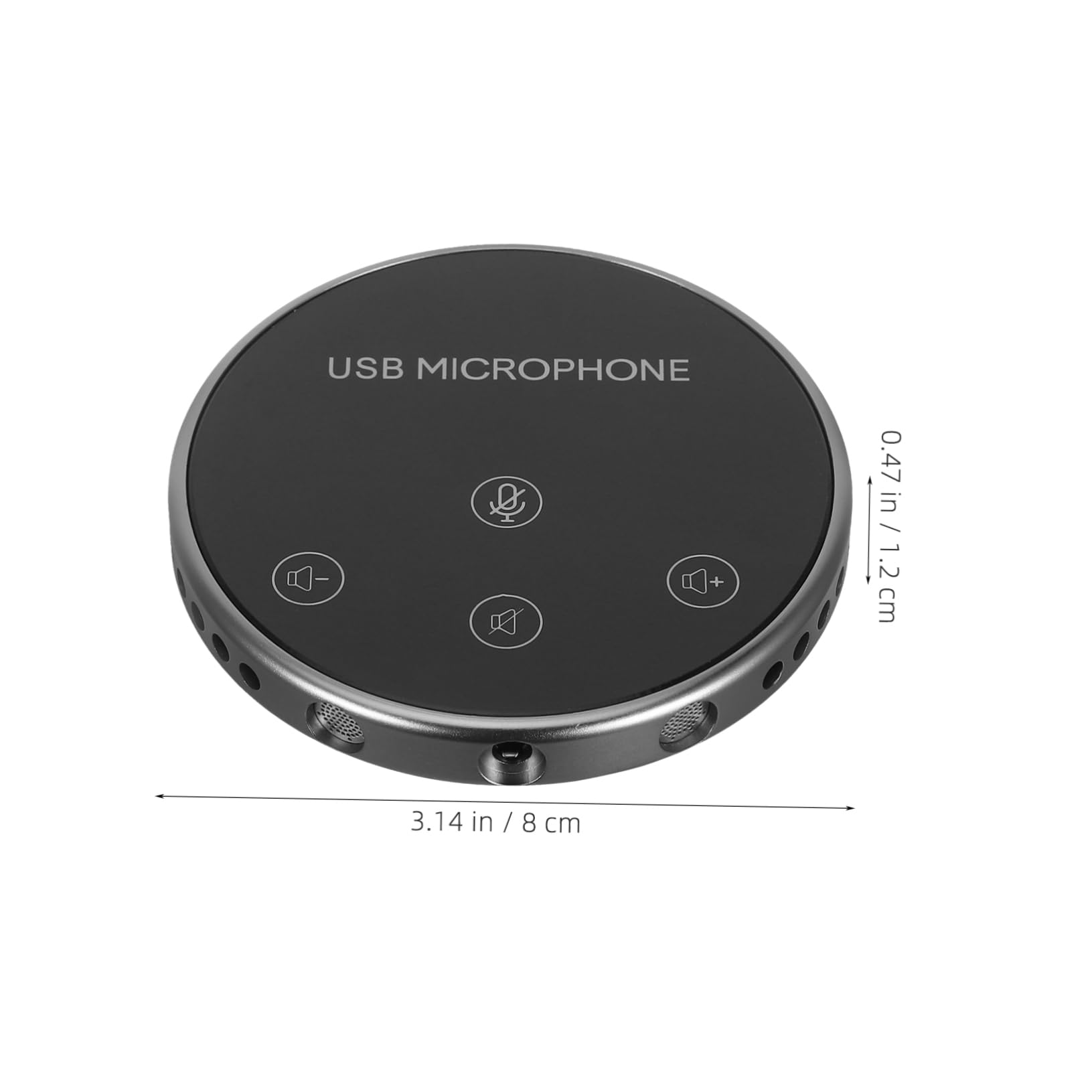 NUOBESTY Microfono USB Omnidirezionale per Conferenze Microfono da Tavolo Portatile per Streaming Live Chat di Gioco e Riunioni Vocali