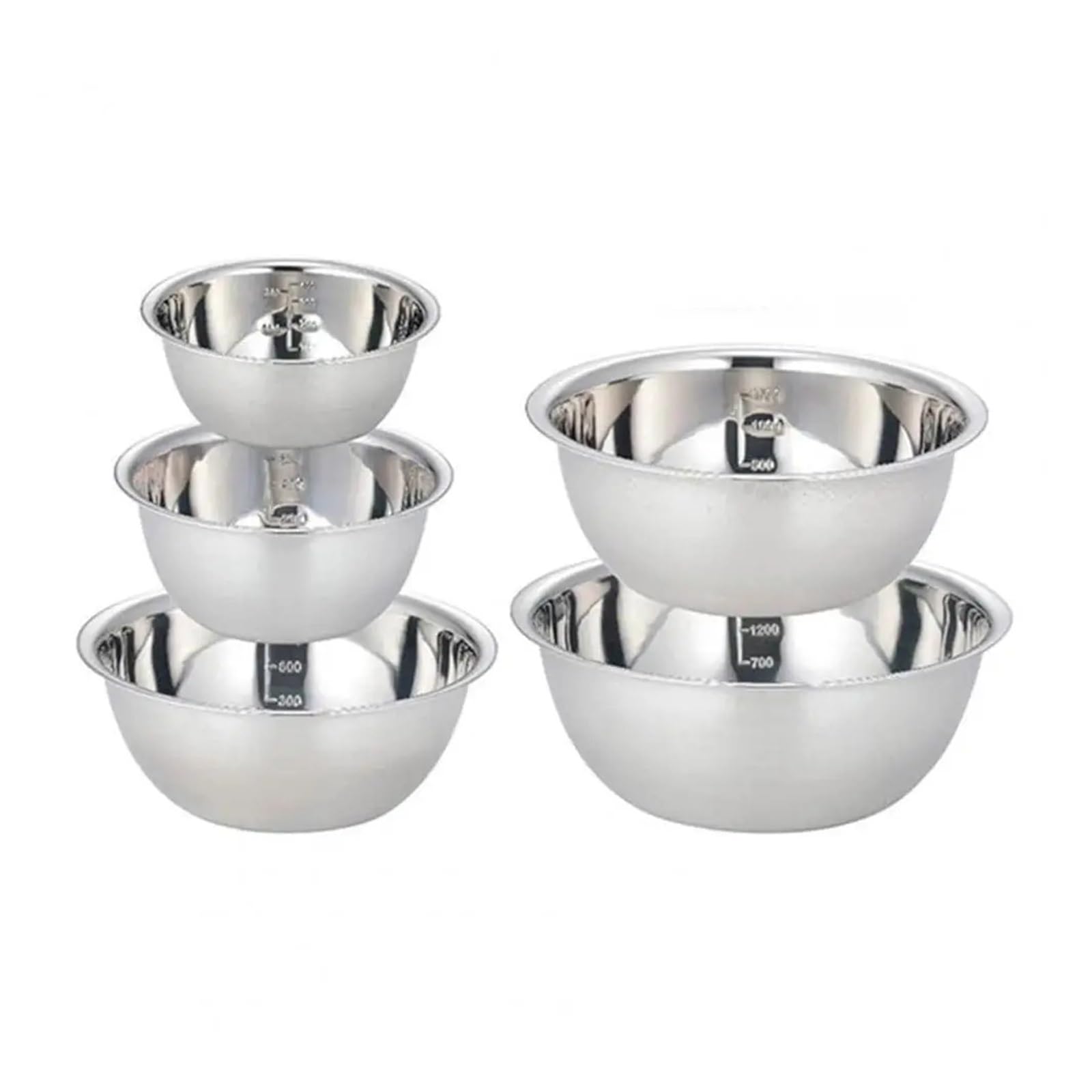 Bols à mélanger inox à surface polie pour une cuisine d'exception