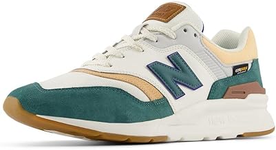 New Balance Men's 997H V1 Sneaker, Sea Salt/New Spruce/Team Royal, 13 M