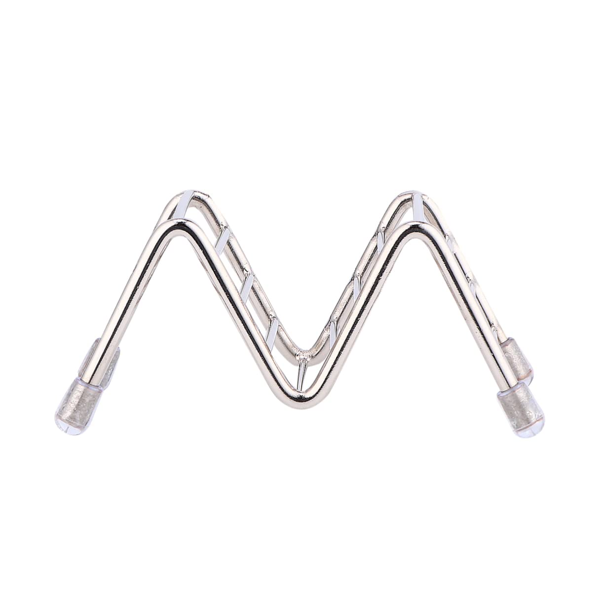 BEBEMOKO Roll Mexican Pancake Rack Trays Taco Stands Food Tray Taco Holder Plate Tray for Car Tortillas Soft Taco Shells Taco Truck Mexican Pancake Holder Taco Stand Rack Chef Para Silver