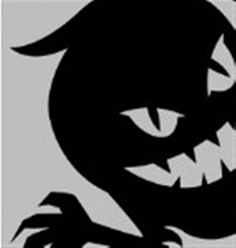 Miniatura 3 de VEMART Costume Props, Halloween Giant Ghost Monster Ghost Shadow Window Sticker Witch Death Bat Skeleton Helloween Party Decor Sticker