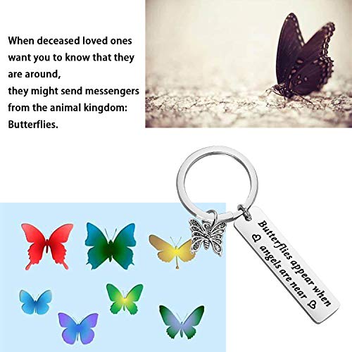 MAOFAED Butterfly Gift Butterfly Memorial Gift Butterfly Lover Gift Butterflies Appear When Angels are Near3