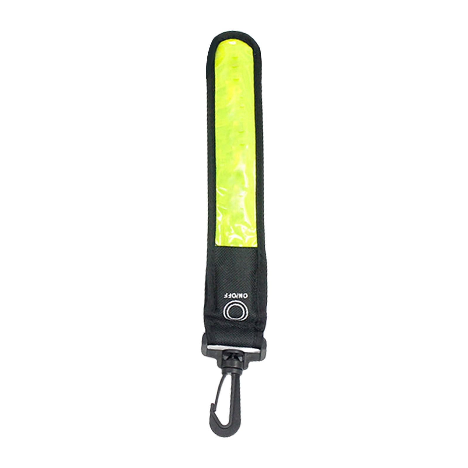 HGENAHGTF Illuminating LED Light Up Reflective Pendant Strap for Backpacks Bicycles Night Running Visibilities in Low Light Glowing PVC Pendant for Night Running