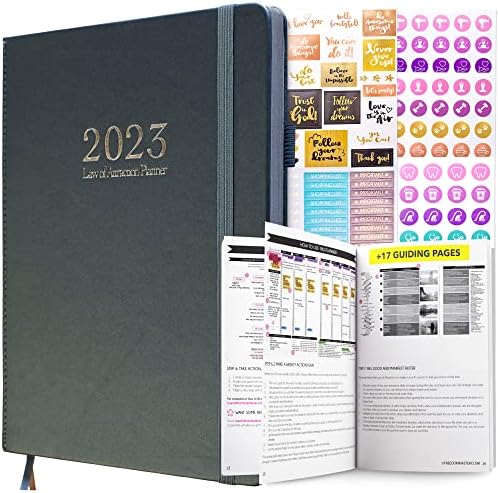 Law of Attraction Planner 2023 - Weekly, Monthly Planner, a 12 Month Journey to Increase Productivity & Happiness