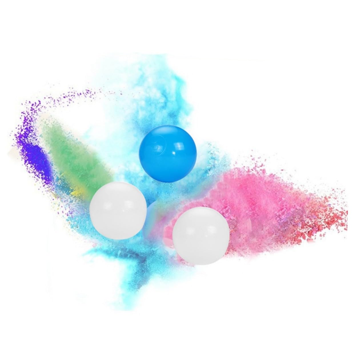 TOYANDONA 50 Piezas Balones De Plástico Resistentes Al Aplastamiento Gruesas Bebés con Bolsa De Malla Juguetes Educativos para Balones De Piscina y