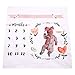 Baby Monthly Newborn Milestone Blanket Frame Photo Props,Baby Boys & Girls Swaddling Blanket for Photography 40